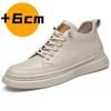 Scarpe Rialzate in Vera Pelle per Uomo Scarpe Elevator Aumento di Altezza Calzature Sneakers Casual di Lusso da Uomo Scarpe da Skate