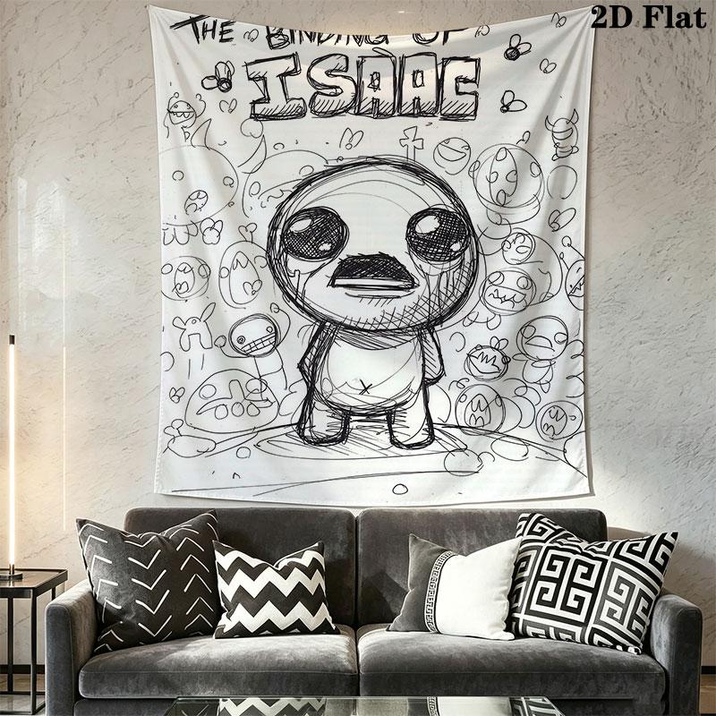 Horror Cartoon Wall Hanging Printed Fabric Blanket Decorative Tapestries for Bedroom Living Room Home Decor