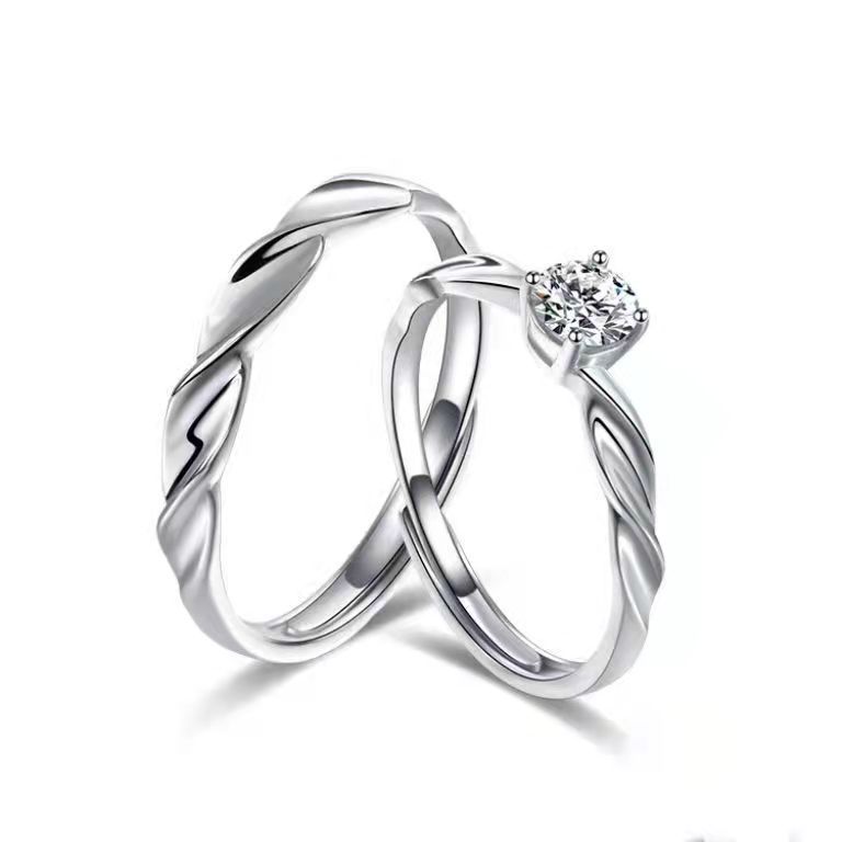 

Кольцо Shining Galaxy Couple Ring Light Luxury ins Niche Design Diamond Ring ко Дню святого Валентина 520 Подарок для девушки-мужчины Значение