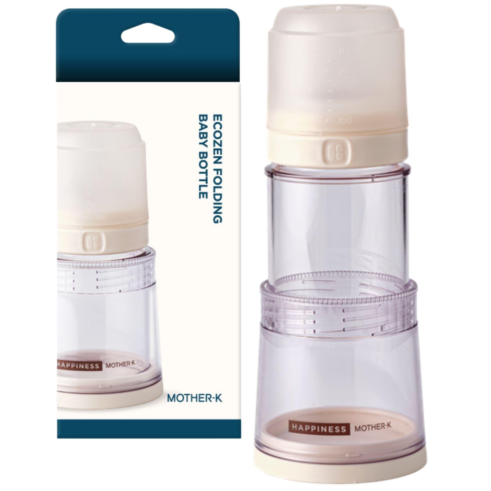 

[Оригинал] Складная детская бутылочка MOTHER-K Ecozen для путешествий, со специальным пакетом для молока для легкой очистки. Легкий, ударопрочный, примерно