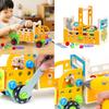 Childrens Wooden Puzzle Tool Car With Screw Nuts Set For Early Education And Development