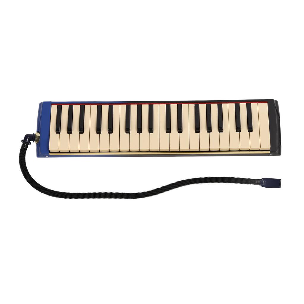 37 Key Melodica Instrument Piano Double Soft Tubes 2pcs Mouthpiece Melodica Air Piano Keyboard with