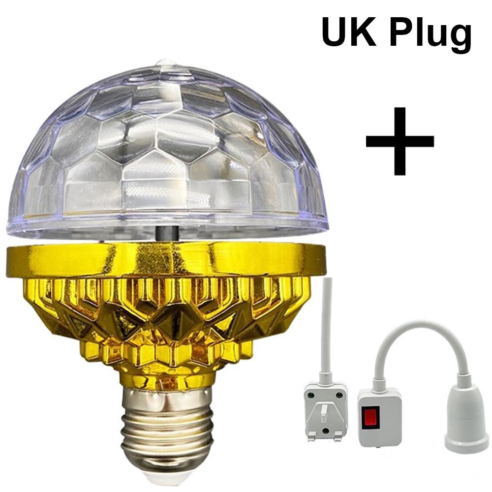1Pcs Crystal RGB Projection Lamp E27 DJ Disco Ball Light  Wedding Lighting
