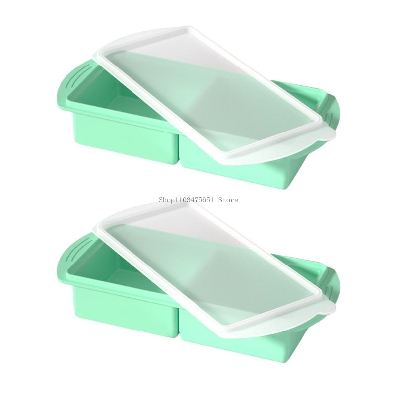 Pair Of Big refrigerated Water Molds With Tight closures Excellent For Beverage Refrigeration