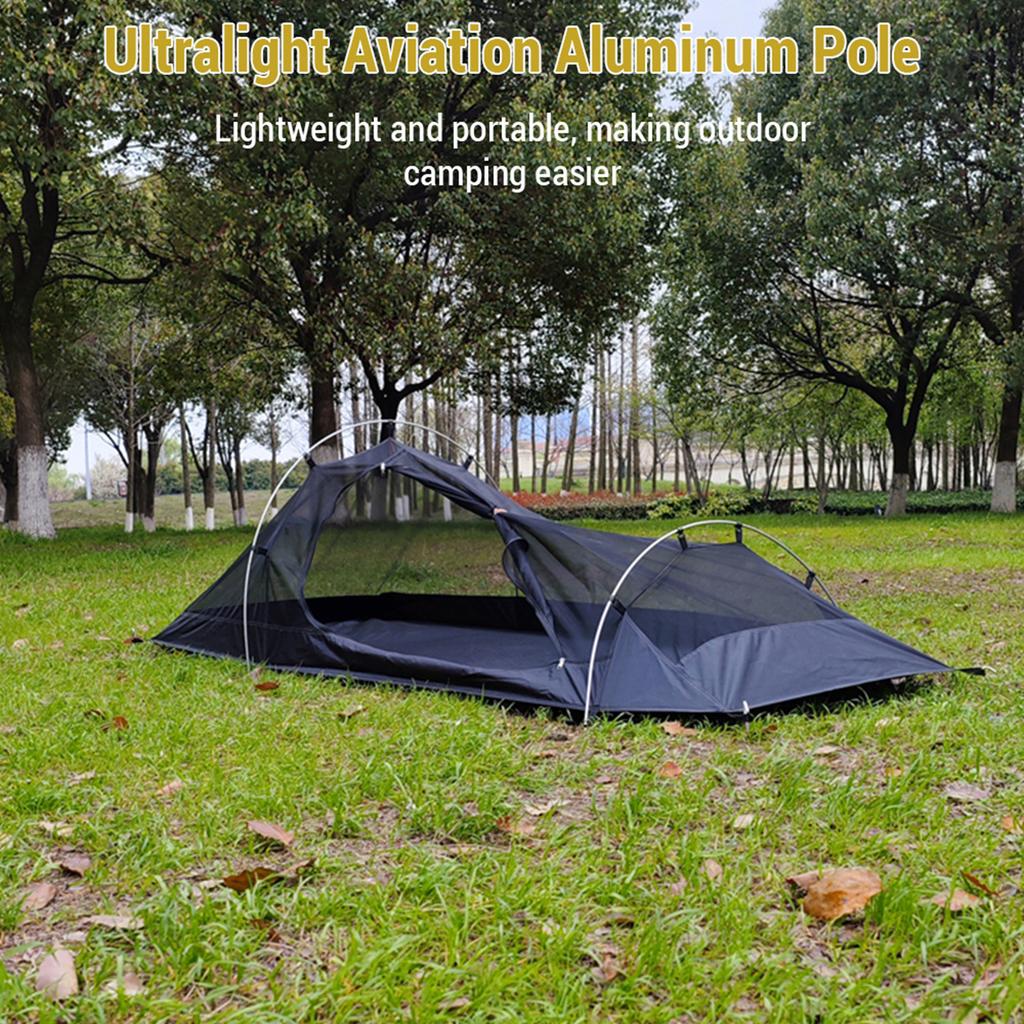 Tent Ground Cloth for Backpacking Tent 1 Person Ultralight Aluminum Pole Stormproof Camping Tent Suitable for Four