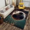 Soccer Ball in Net Design suitable as a non-slip mat for the living room or bedroom sofa