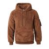 Autumn and Winter American High Street Plush Hooded Men's Sweatshirt Men's Sweatshirt
