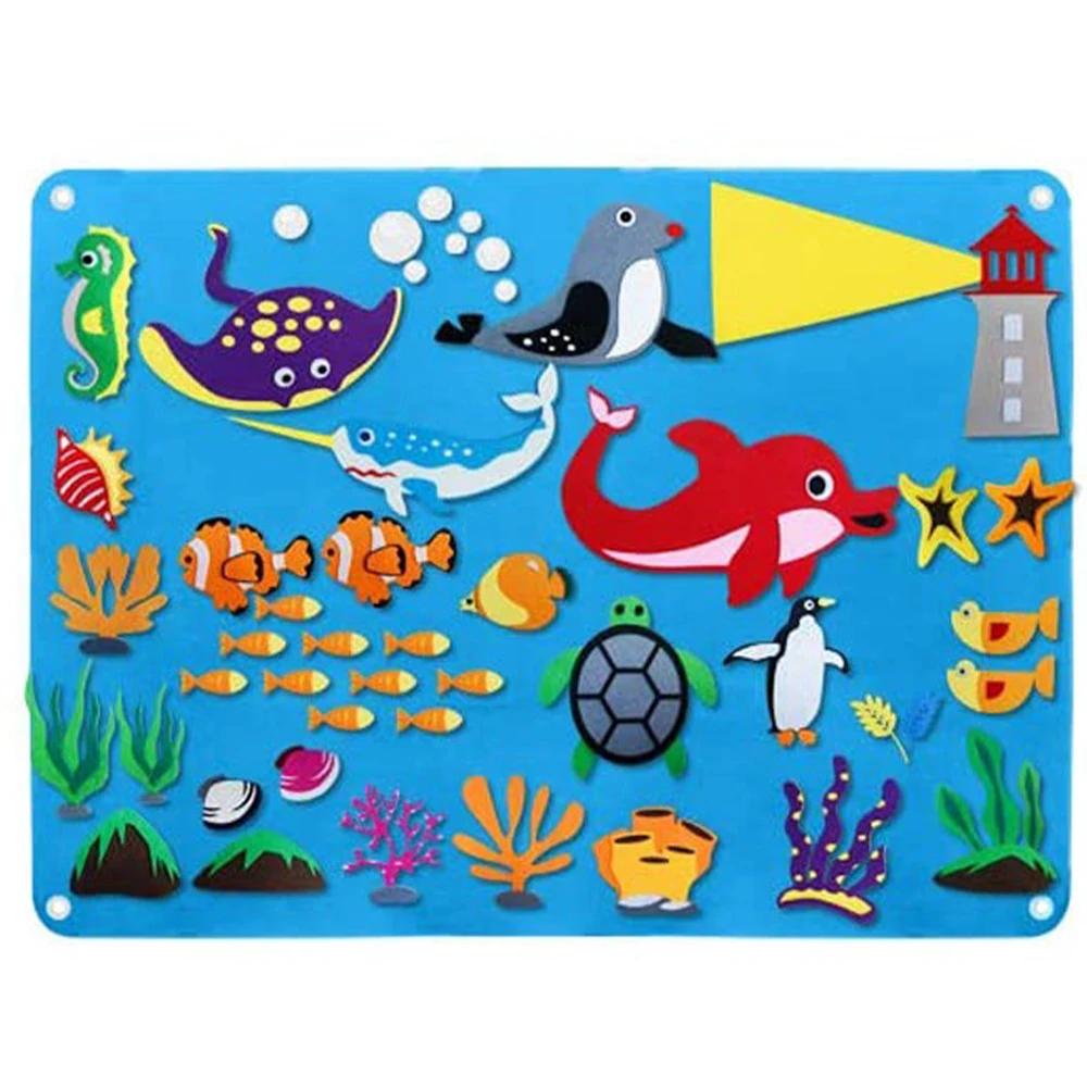 

Сельскохозяйственные животные, фетровая доска для рассказов, фермерский дом, сборник рассказов, настенный декор, Монтессори, интерактивная головоломка для раннего обучения, игрушки, детский подарок