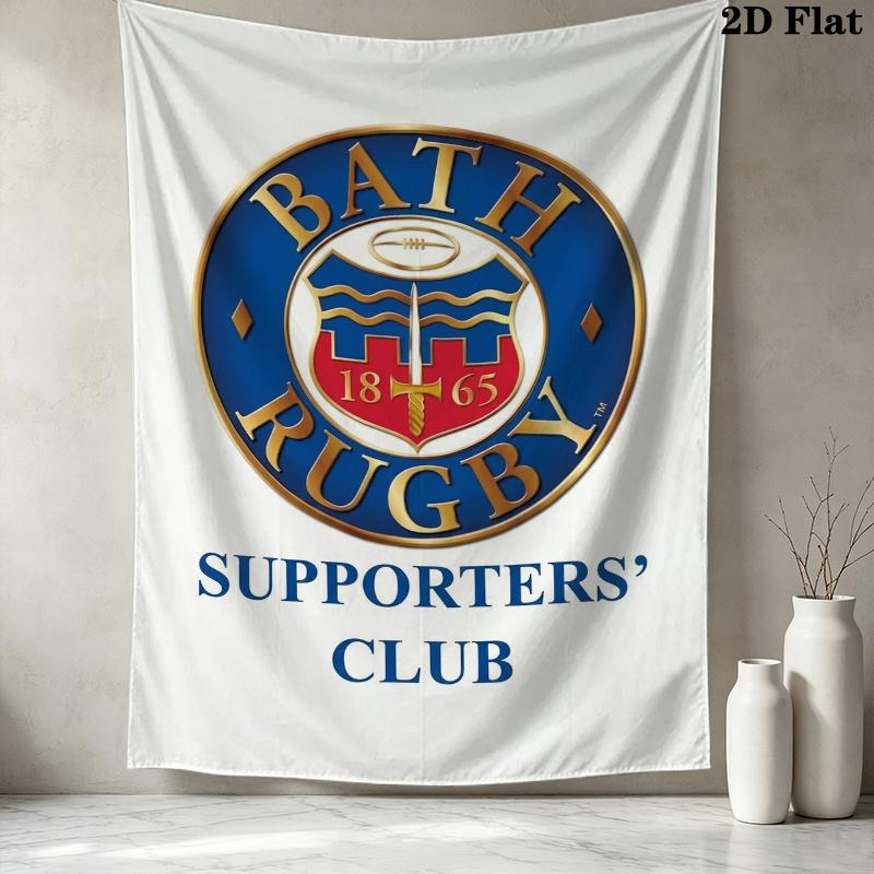 Bath Rugby Wall Tapestry Aesthetic Wall Hanging Printed Fabric Blanket Decorative Tapestries For Bedroom Living Room Home Decor