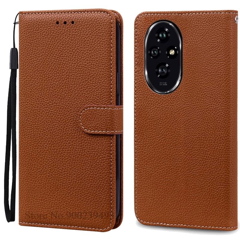 For Honor 200 Case Honor 200 Pro Case Silicone Pu Leather Wallet Case For Honor 200 5G Phone Case For Honor 200 Pro Cover Fundas