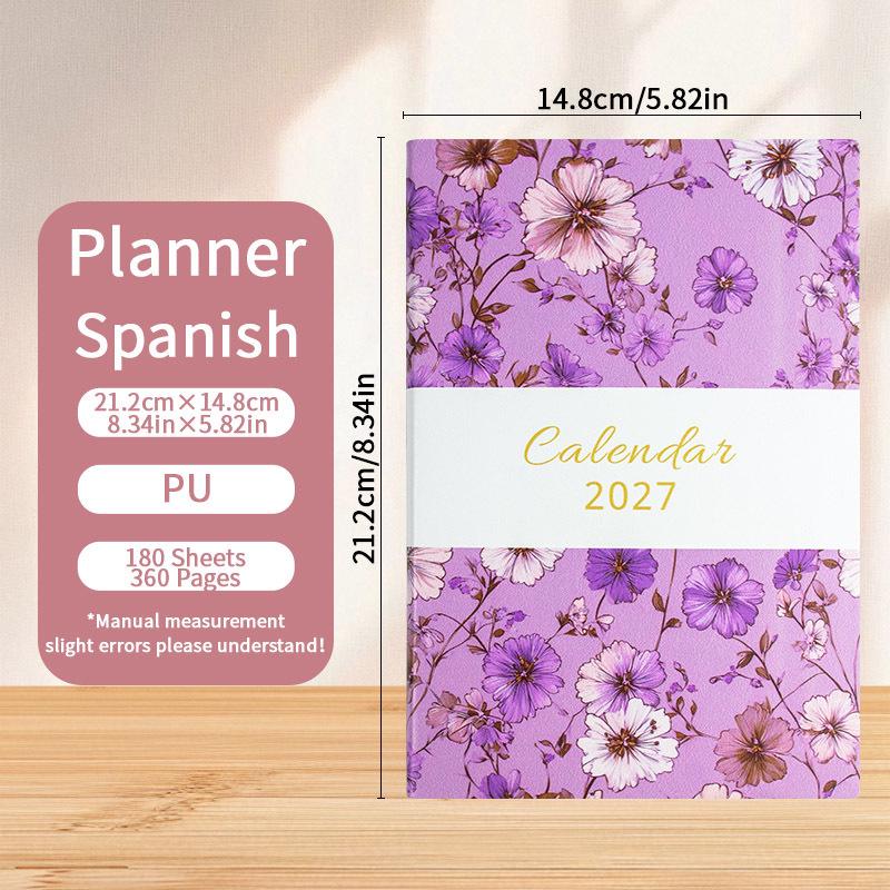 2027 English A5 Daily Planner with Custom Logo