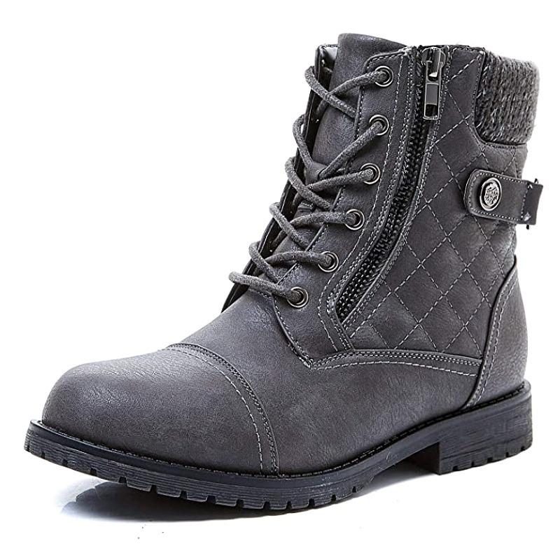 

Winter Keep Warm Women s Boots Plush Thick Warm Boots Fashion Side Zipper Retro Ankle Boots For women shoe 43