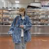 Women's Versatile Loose Denim Jacket - 2025 Spring/Autumn Retro High Street Style, Plus Size Available.