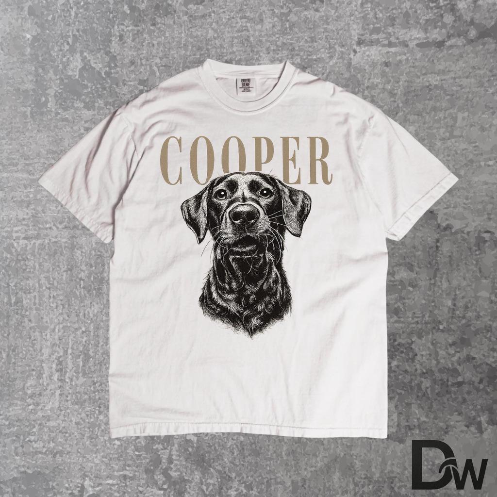 Maglietta Personalizzata con Foto e Nome dell'Animale Domestico, T-shirt con Ritratto Personalizzato dell'Animale Domestico, Maglietta Personalizzata con Foto del Cane, Regalo per Mamma di Gatto, Maglietta per Amanti degli Animali Commemorativa dell'Animale Domestico