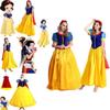 Enchanting Snow White Women Costume Princess Dress With Bustle And Headband For Halloween