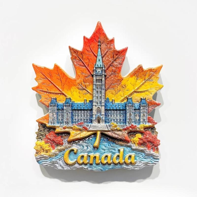 Canada Travel Souvenirs Quebec Château Frontenac Fridge Magnets Ottawa Toronto Banff Fridge Stickers Birthday Gifts Home Decor