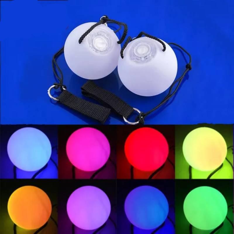Colorful Led Glow Whirl Ball Ideal For Fitness Fun Interactive Toy For All Ages