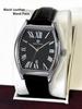 Pablo Raez Barrel Watch: Waterproof Leather Strap, Calendar, Casual Men's Style.