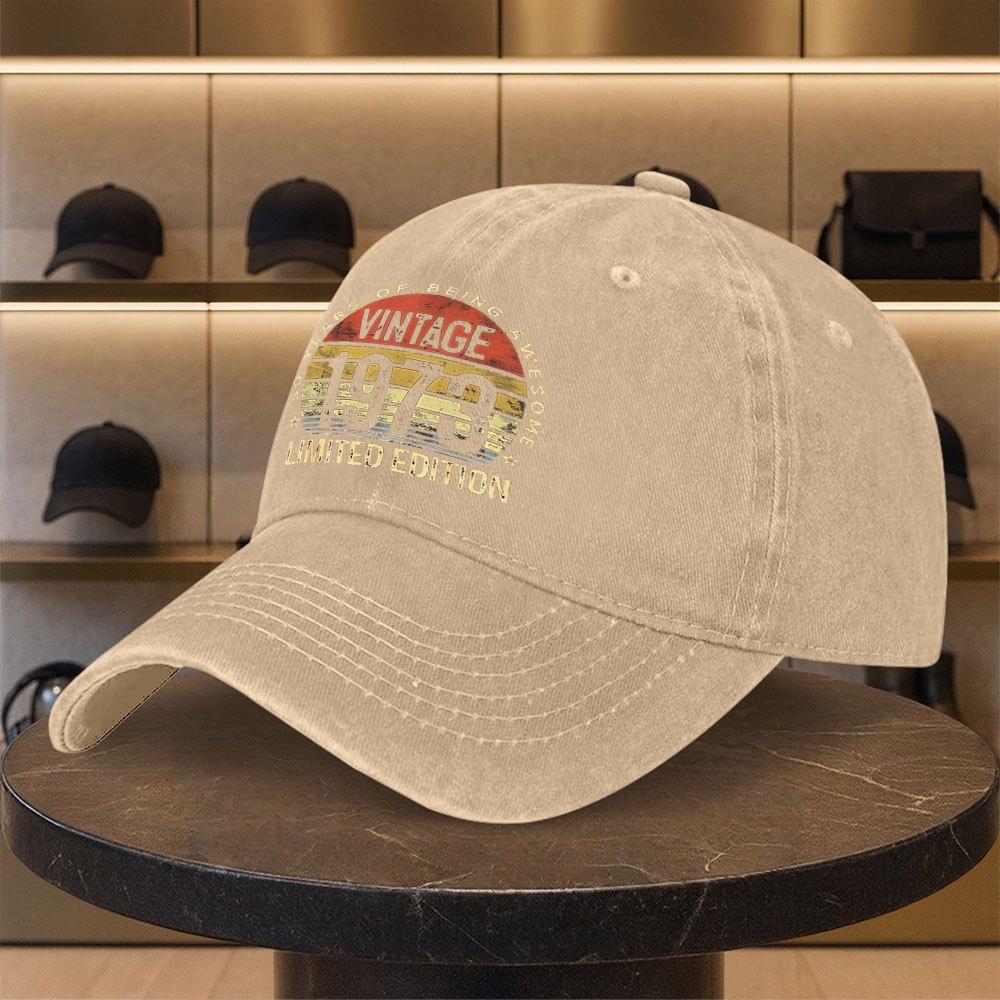 pc Retro Limited Edition Vintage Unisex Baseball Cap Suitable for Golf Leisure Outdoor Classic Visor Hat
