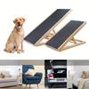 Foldable Pet Ramp for Small & Medium Dogs - Adjustable Height From 10" To 19" - Perfect for Easy Access To Cars, Beds, Couches