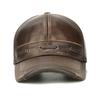 Northwood Genuine Leather Winter Caps Adjustable Men's Baseball Cap Cowhide Real Leather Hats Snapback