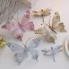 25cm Christmas Artificial Butterfly Sparkling Christmas Hanging Decoration New Christmas Gift