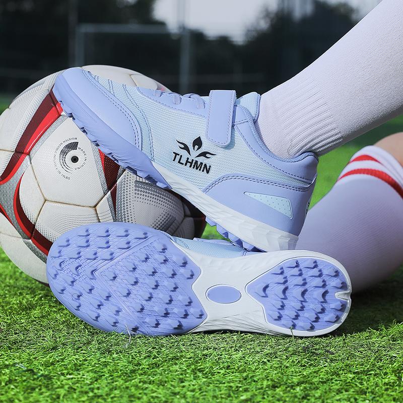 Zapatos de entrenamiento para niños y adolescentes, zapatillas de fútbol con clavos cortos, antideslizantes, resistentes al desgaste, absorbentes de golpes, de gran tamaño
