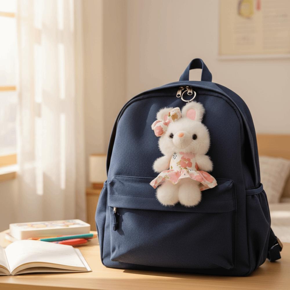 12CM Flower Skirt Bunny Pendant Soft Rabbit Doll Pendant  for Car Bag Decoration