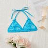 "XL Plus Size European & American Lace Sexy Triangle Cup Tie-String Bra Top 8811A"