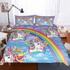 Super Soft Winter Bed Cover Sets 135x200 140x210cm Twin Baby Bed Bedclothes Double Single Bed Set Unicorn Crib Kids Bedding 3d