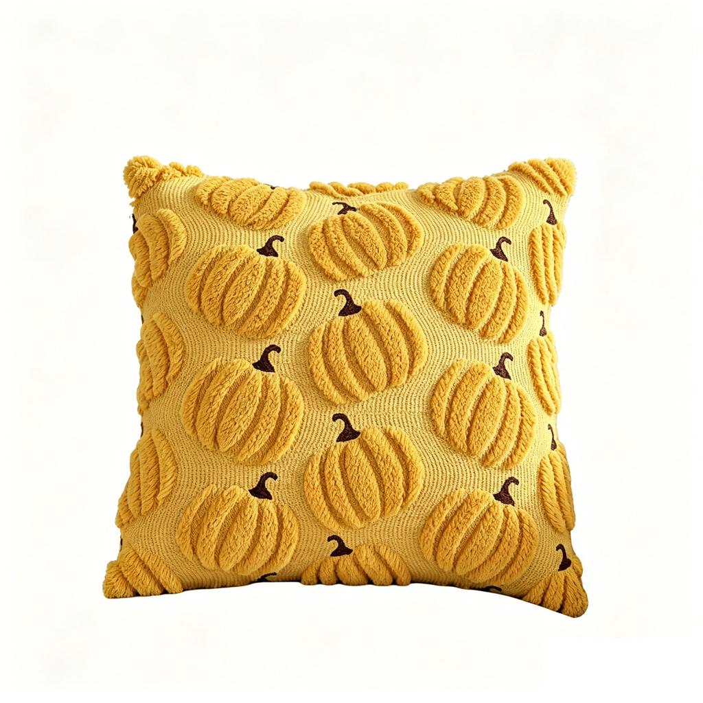 Halloween Pumpkin Pillow Cover Creative Holiday Decor Cushion Case for Couch Sofa Throw Pillow Case No Insert
