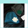 Woolen Snowflake Cap With Breathable Design For Cold Season Women