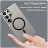 For Samsung Galaxy S24 Ultra Magnetic Case TPU+PC Slim Matte Translucent Phone Cover