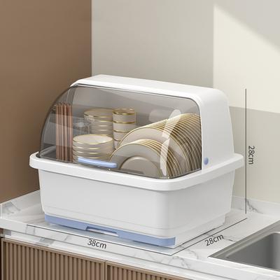 1ks kuchyňské pomůcky Stojan na nádobí Odkapávací deska s víkem Kuchyňský talíř Hrnek Stojan na sušení nádobí Sklad kuchyňského příslušenství