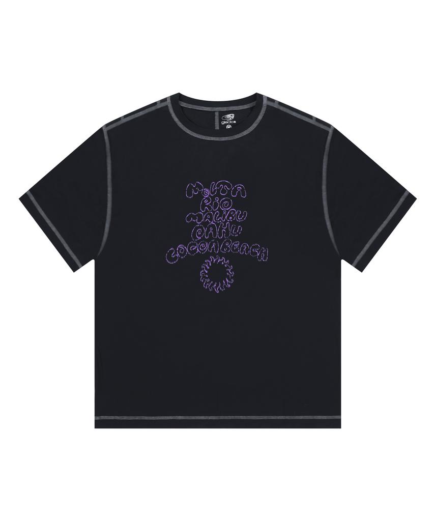 GLACK Gt151 Malta Short Sleeve Rash Guard (Black)