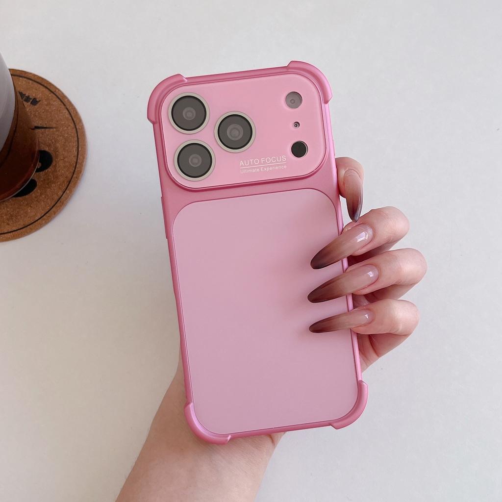 The original color of the large window lens is suitable for iPhone16Pro Max Apple 17 mobile phone case 15/14 simple and anti-drop.