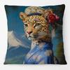 European Retro Vintage Royal Animals Portraits Leopard Panther Dog Cat Cushion Covers Sofa Pillowcase