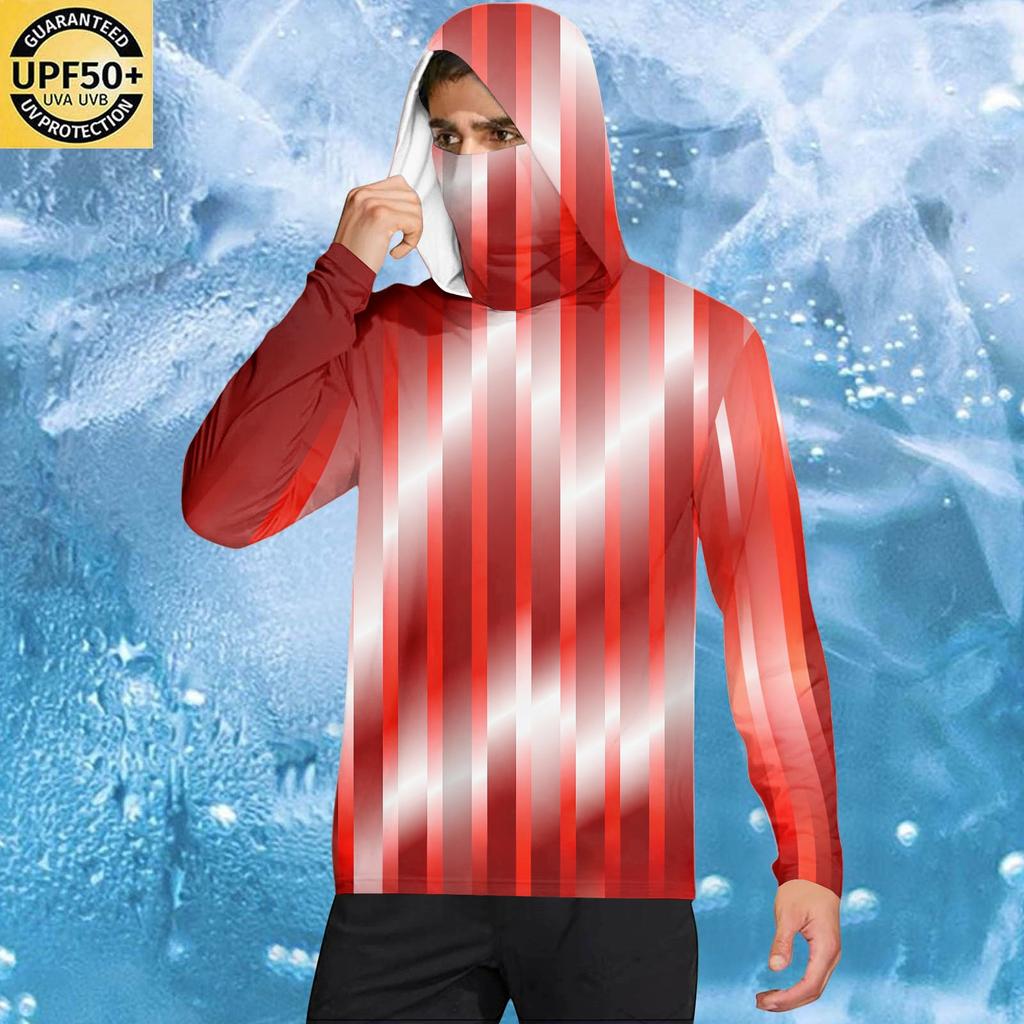 Men's Casual Hooded Long Sleeve Sunscreen Top