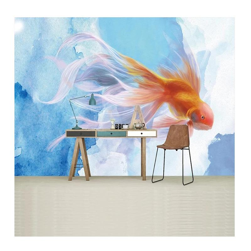 

Современные 3D обои Стереоскопические Абстрактные Синие Гуппи Фреска 3D Романтический Фон для Детской Комнаты Домашний Декор Настенная Фреска 200 cm(W) x 140 cm(H)