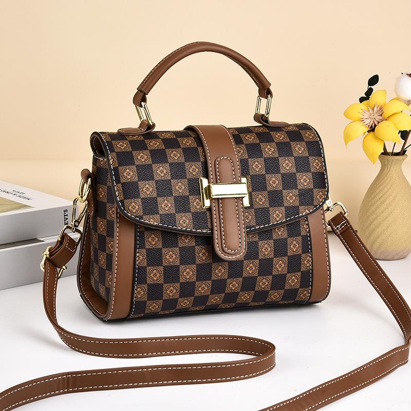 Bag Women's Bag 2025 New Trendy Autumn and Winter High-end Small Square Bag Large Capacity Portable Shoulder Oblique Span Bag Women