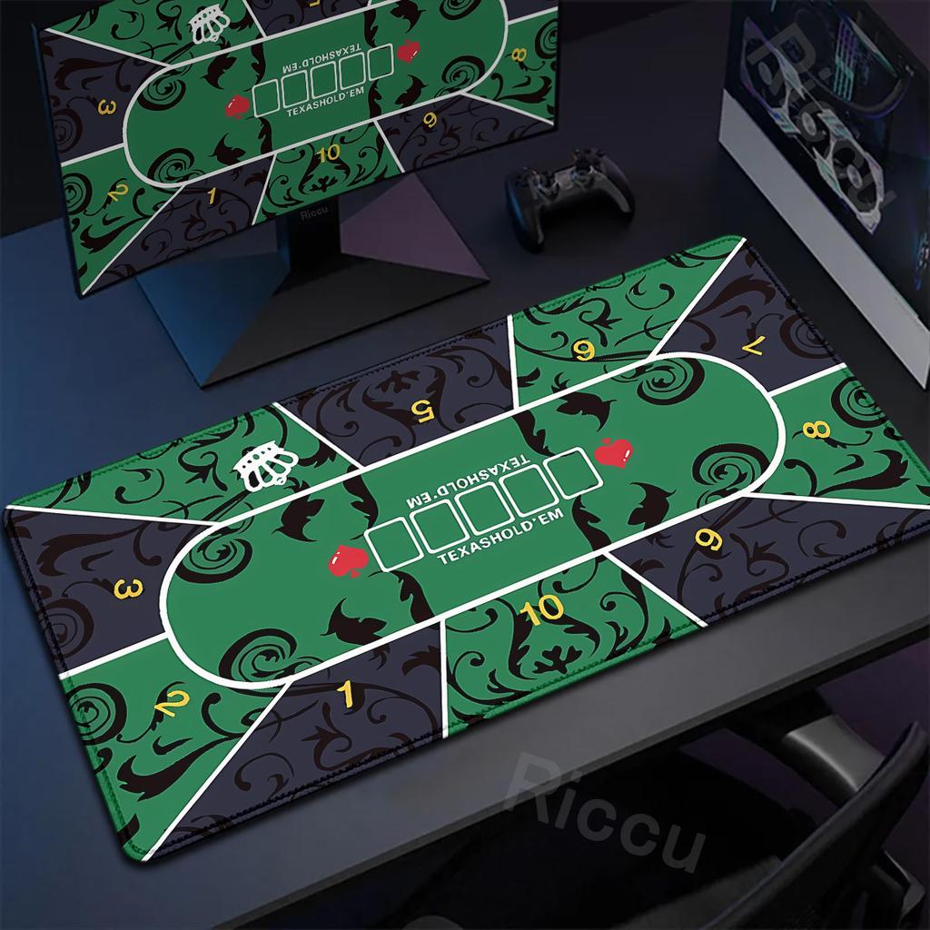 Large Texas Hold'em Table Pads Portable Gambling Players Layout Poker Mat XXL Natural Rubber Mouse Pad Office Gaming Accessories