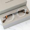 New Anti Blue Light Glasses Female Classic Retro Small Frames Eyeglasses Women Polygon Pure Color Rivet Eyewear Frame