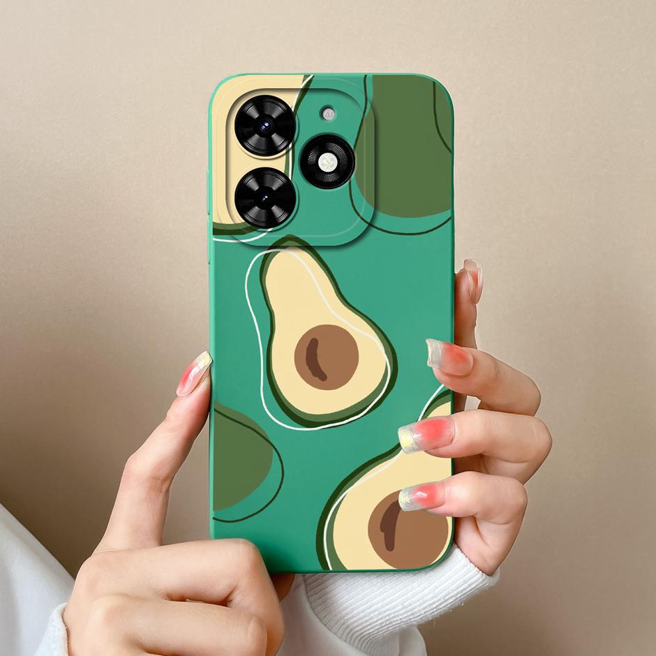 For Tecno Spark Go 2024 Case Cool Girl Cartoons Pattern Liquid Silicone Shell For Tecno Spark Go2024 New Design Prevalent Fundas