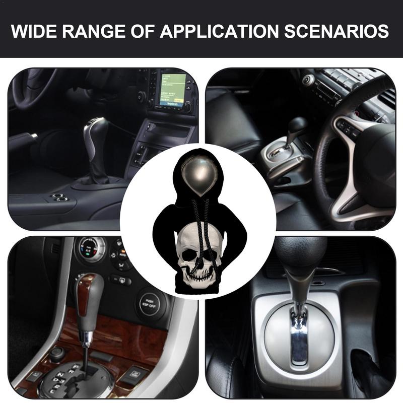 Car Gear Shift Hoodie Halloween Gear Stick Sweater 3D Printing Skeleton Gear Shift Hoodie Shift Knob Cover Interior Decorations