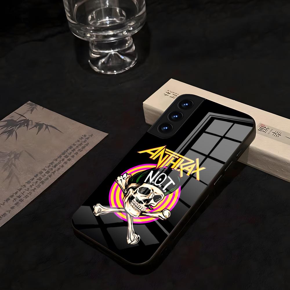 ANTHRAX Band Phone Case For Samsung S 25 26 24 23 22 21 Ultra 10 Plus A16 Pro Fe 20 Note 34 S30 Glass Shockproof