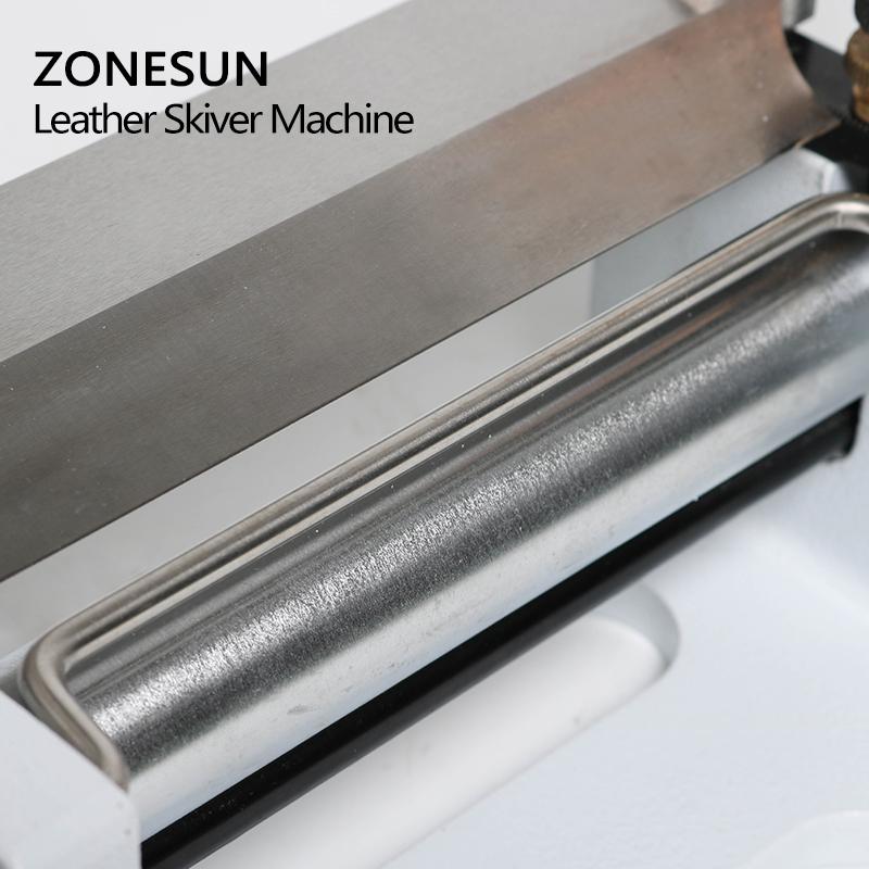 ZONESUN 800 6" inch Manual Leather Tools Skiver Peel DIY Shovel Skin Machine Vegetable Tanned Splitter Knife Peeler Cutter