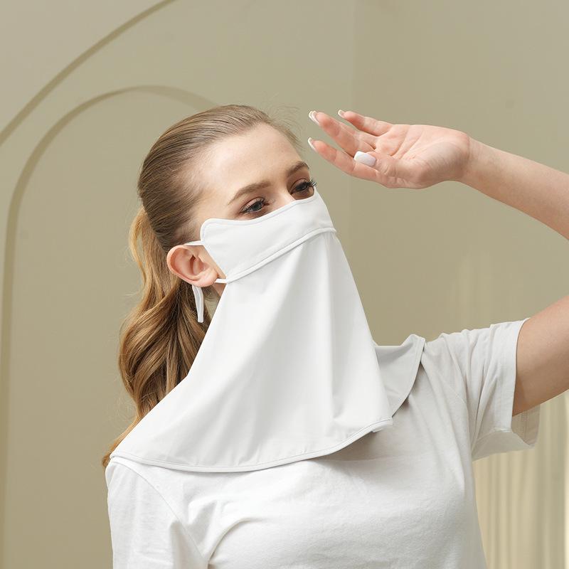 

Дышащая маска для лица из ледяного шелка с защитой от УФ-лучей для летней езды на велосипеде и вождения