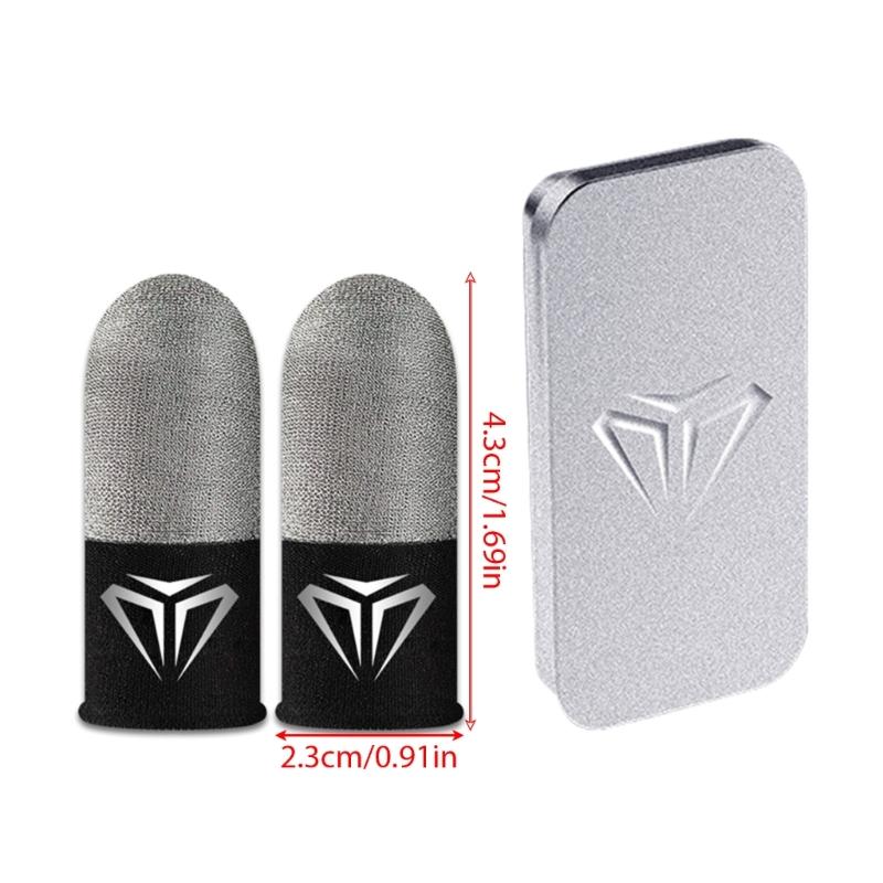 Fingertip Sleeve Sweatproof Ultra Thin Mobile Game for Touch Screen Finger Cover Tear Resistant Fingertip Gloves