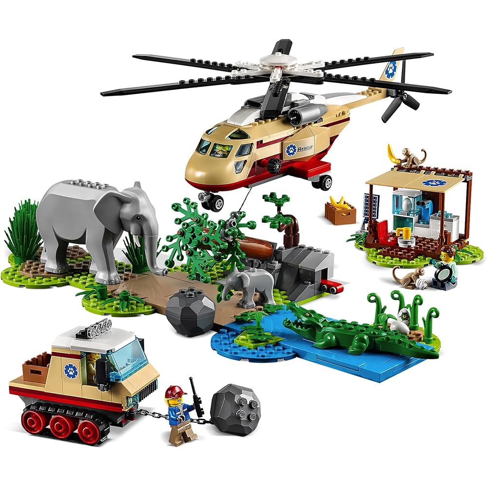 LEGO City Animal Rescue 60302 Toy Building Blocks Vehicle for Kids 6 Years and Up