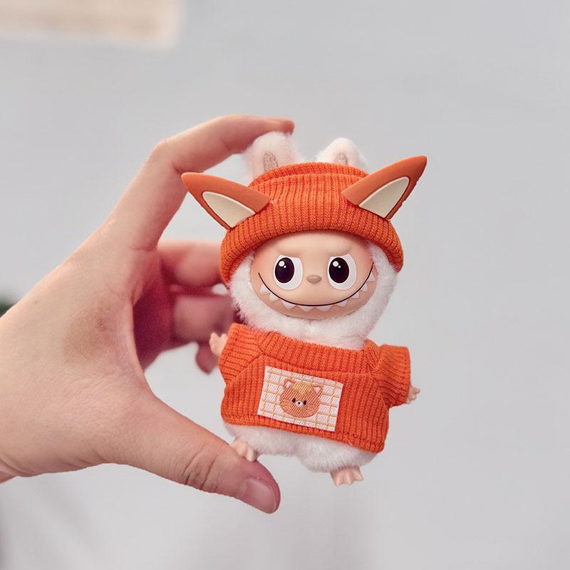 Mini Version 4.0 Vinyl Face Plush Blind Box Doll Clothes Christmas Set Small Nose Gaga Heart Bottom Password